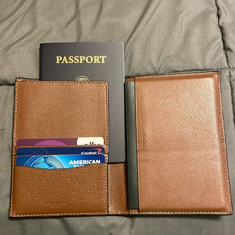Coach passport wallet